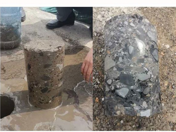 河南.平頂山——煤矸石用于路基固化取芯，檢測(cè)達(dá)標(biāo)